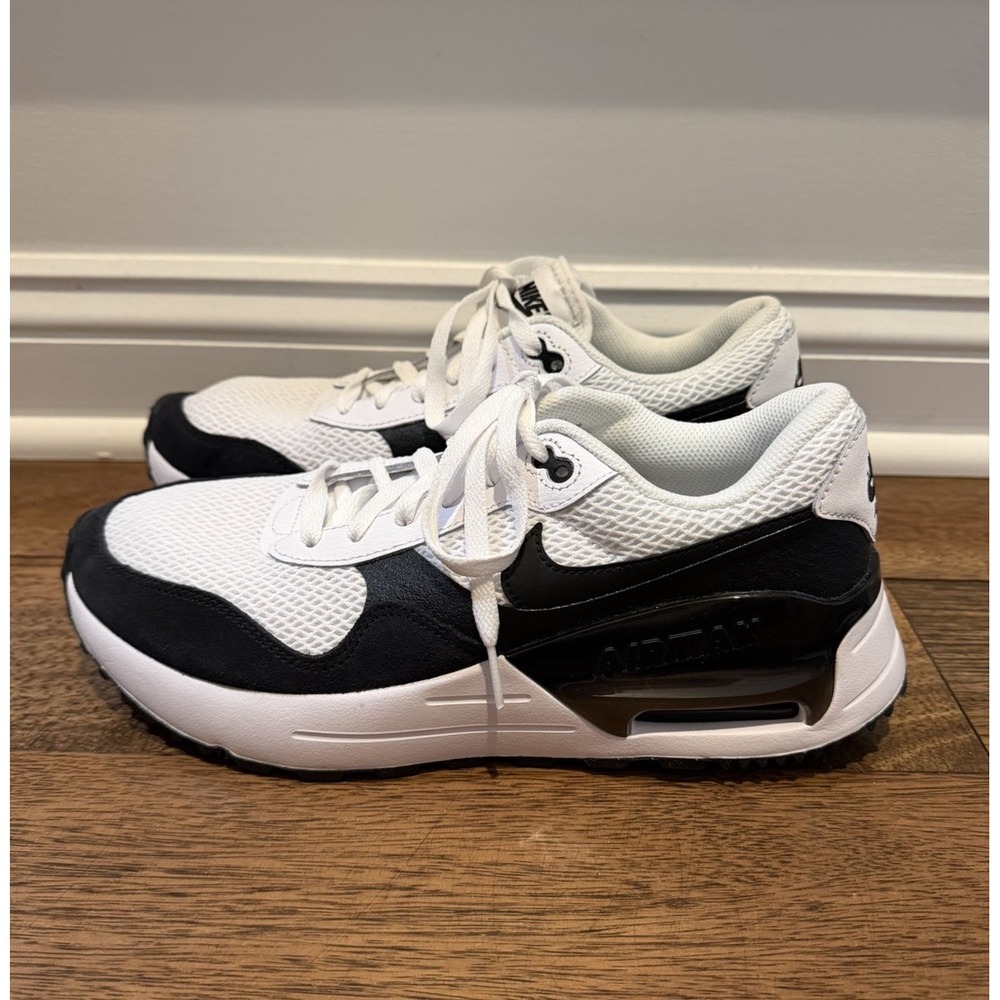 Men's Nike Air Max Systm White/Black-Summit White Running Atheltic Shoes Size 9